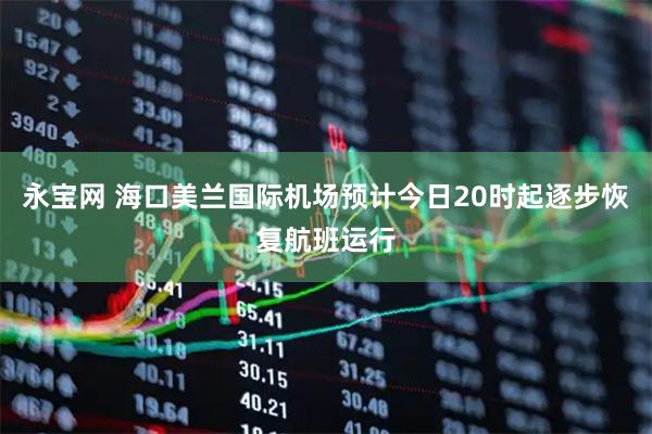 永宝网 海口美兰国际机场预计今日20时起逐步恢复航班运行