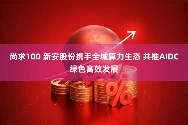 尚求100 新安股份携手全域算力生态 共推AIDC绿色高效发展